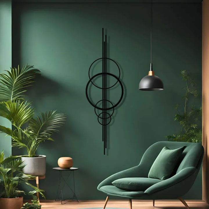 Circular Geometric Metal Wall Art | 3D Layered Sculpture | Minimalist Decor